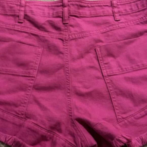 Brand New Pilcro Slouchy Frayed Denim Shorts - Picture 6 of 10